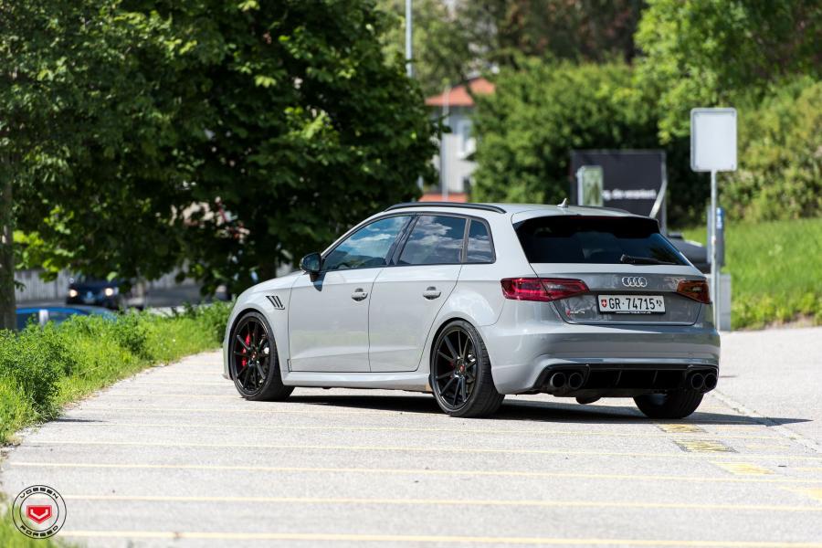  Audi RS3 Avant on Vossen Wheels (VPS-301) 2017 года  (фото 14 из 30)